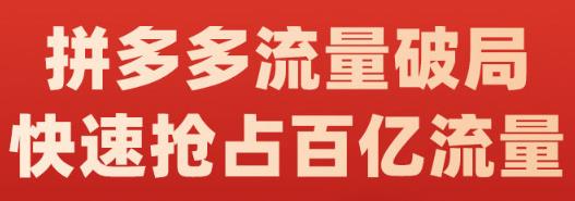 阿杰・拼多多流量破局:如何打黑标，爆款的思路，拼多多流量框架，快速抢占百亿流量