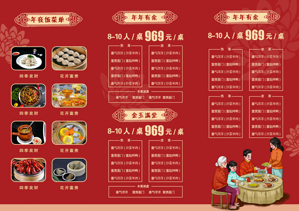 年夜饭菜单