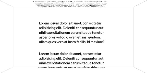 鼠标滚轮滚动文字形成透视效果js特效